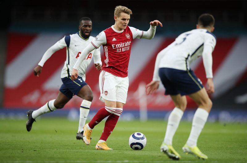 Odegaard has been inspirational for Arsenal. (Photo by Nick Potts - Pool/Getty Images)