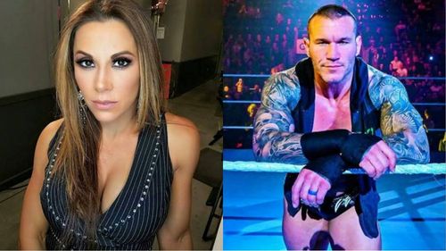 Mickie James and Randy Orton.