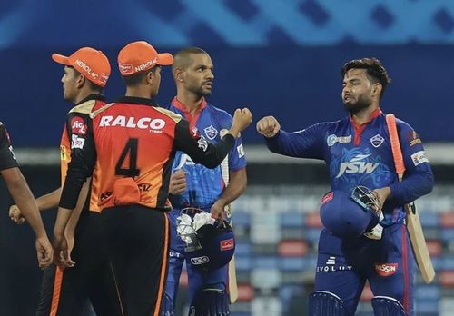 Shikhar Dhawan and Rishabh Pant opened for Delhi Capitals in the Super Over (Photo: BCCI)