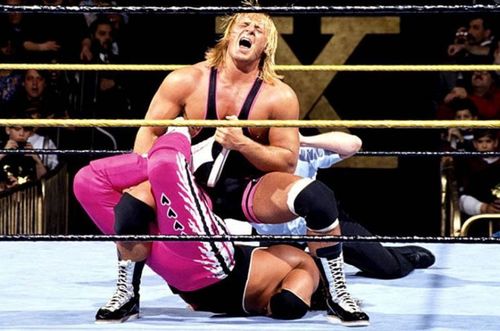 Owen Hart and Bret Hart in their WrestleMania classic (Credit: WWE)