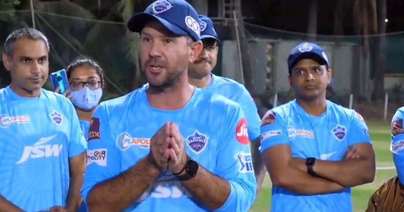 Ricky Ponting. Picture Courtesy: DelhiCapitals Twitter.