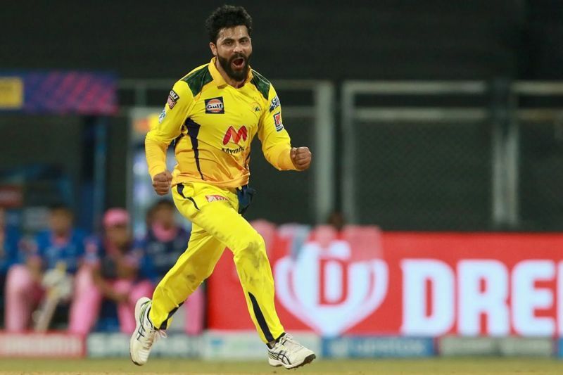 Ravindra Jadeja cleaned up Jos Buttler with a beauty in match 12 of IPL 2021. Pic: IPLT20.COM