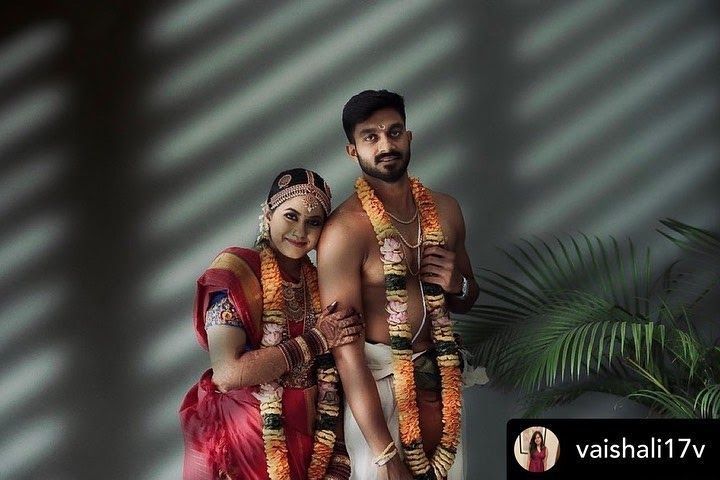 Vijay Shankar&#039;s Wedding Photos with wife Vaishali Visweswaran