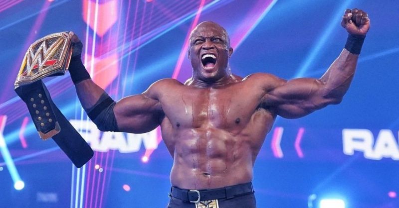 Bobby Lashley with the WWE Championship