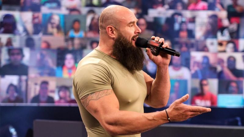 Braun Strowman on the RAW after WrestleMania 36.