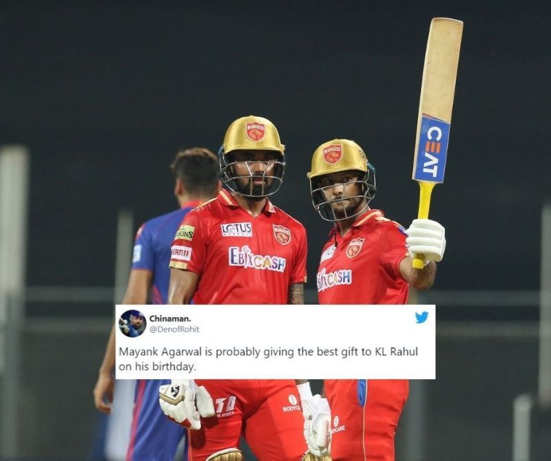 KL Rahul and Mayank Agarwal added 122 runs for the opening stand