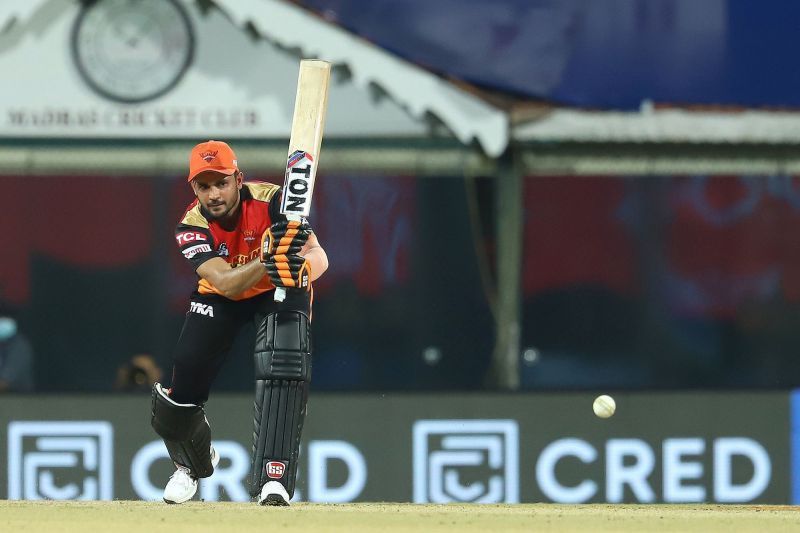 Manish Pandey&#039;s first half-century in IPL 2021 went in vain (Image courtesy: IPLT20.com)