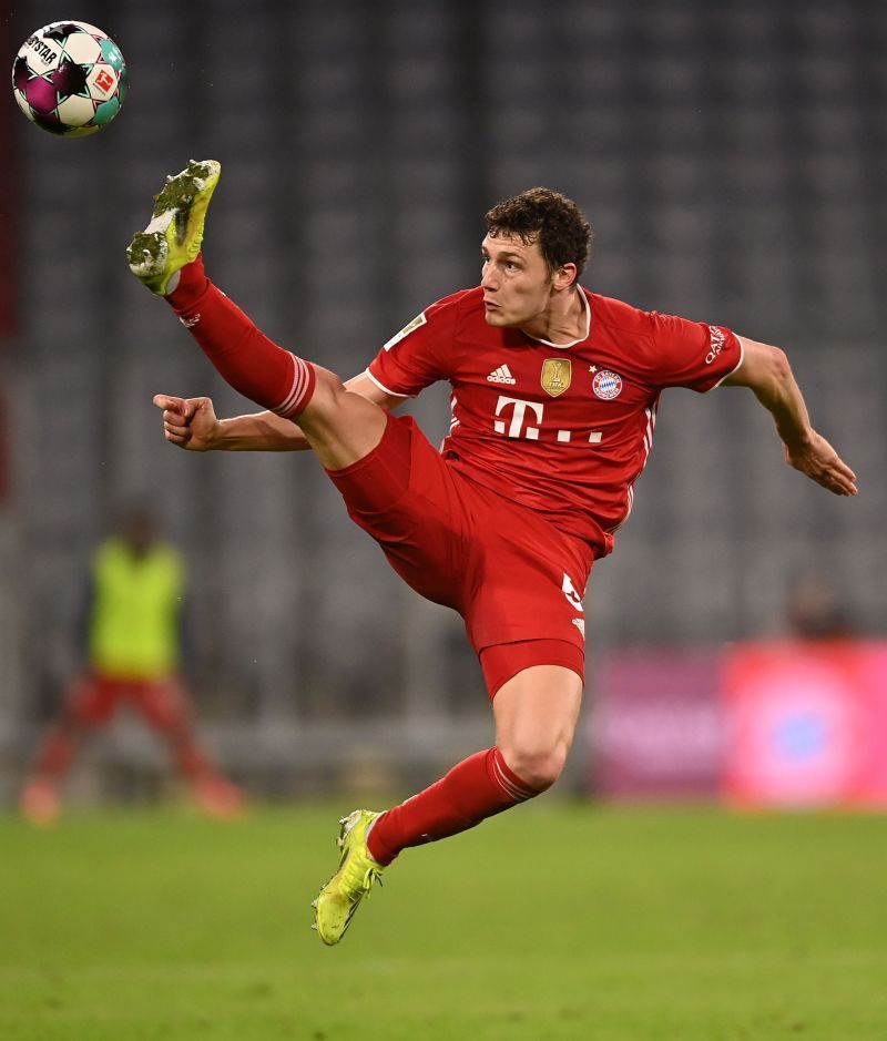 Benjamin Pavard in action for Bayern Munich