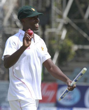 Tendai Chatara after delivering against Pakistan in a thriller. (Source: AP)