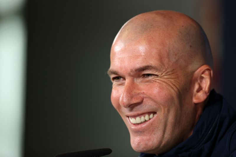 Zidane was ecstatic after his team&#039;s victory in the El Clasico on Saturday.