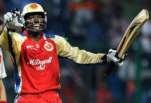 Unsold in auction, signed for RCB as an injury replacement, Chris Gayle embraced RCB in style. (Photo: Twitter)