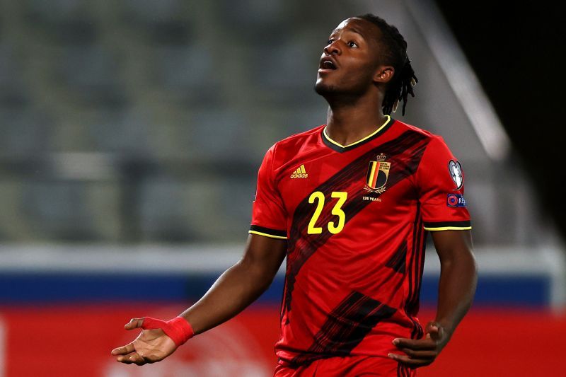 Michy Batshuayi in action for Belgium