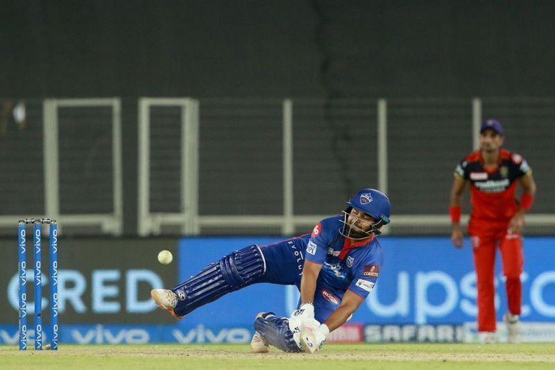 Rishabh Pant looked a little ugly as timing appeared to desert him against RCB.