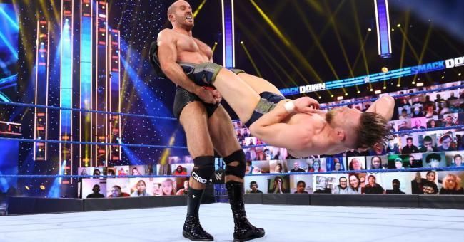 Cesaro swinging Daniel Bryan in early 2021