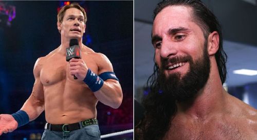 John Cena and Seth Rollins