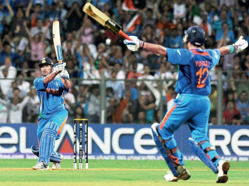 MS Dhoni finished off in style in the 2011 World Cup final