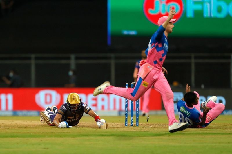 Shubman Gill's misery was ended by a sharp run-out by Jos Buttler.