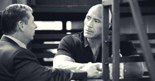 Vince McMahon and The Rock.