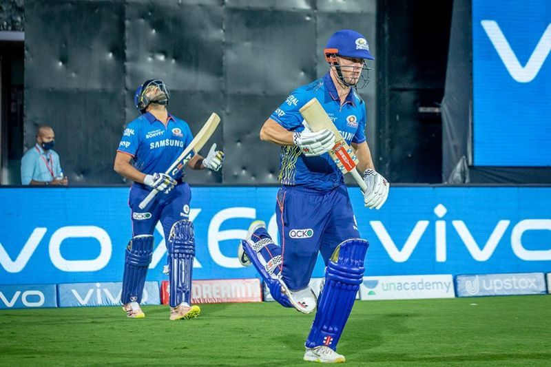 Rohit Sharma and Chris Lynn opened the batting for MI against RCB [PC: iplt20.com]