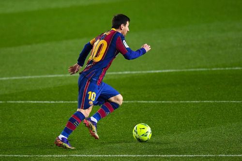 Lionel Messi of FC Barcelona