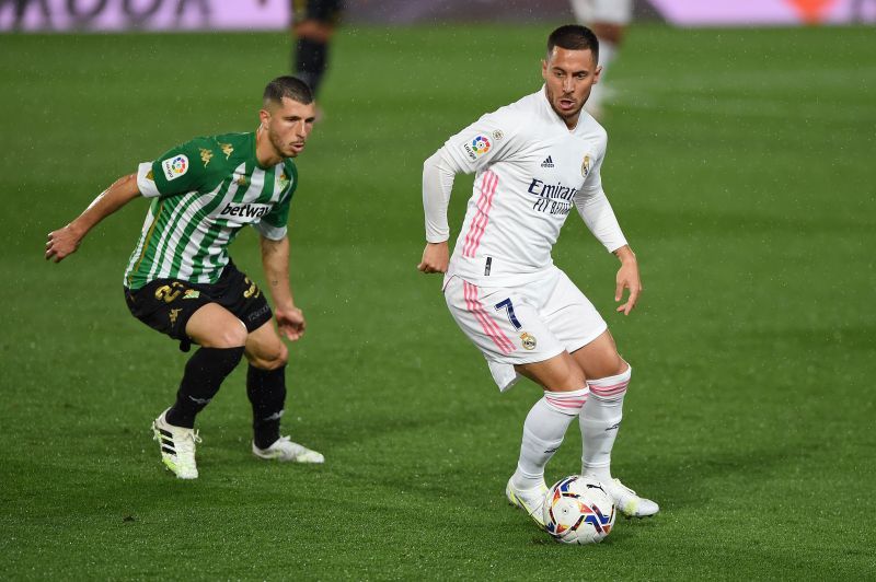 Hazard made his return from injury for Real Madrid