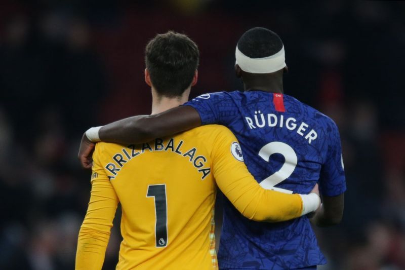 A fight broke between Chelsea first-team players Kepa and Antonio Rudiger on Sunday