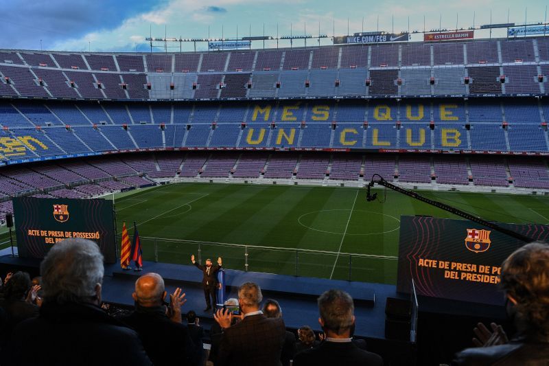 Joan Laporta is inaugurated as new FC Barcelona president.