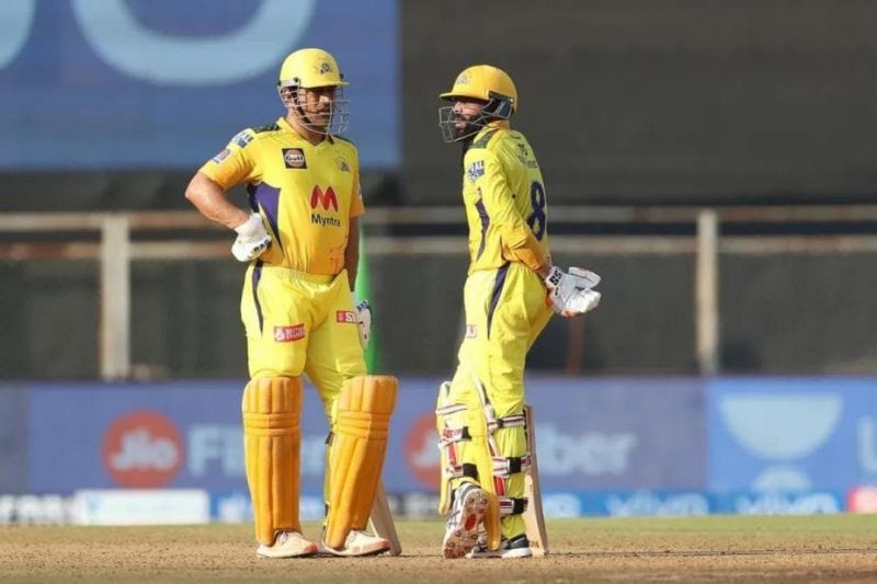 MS Dhoni and Ravindra Jadeja. (PC: IPL)