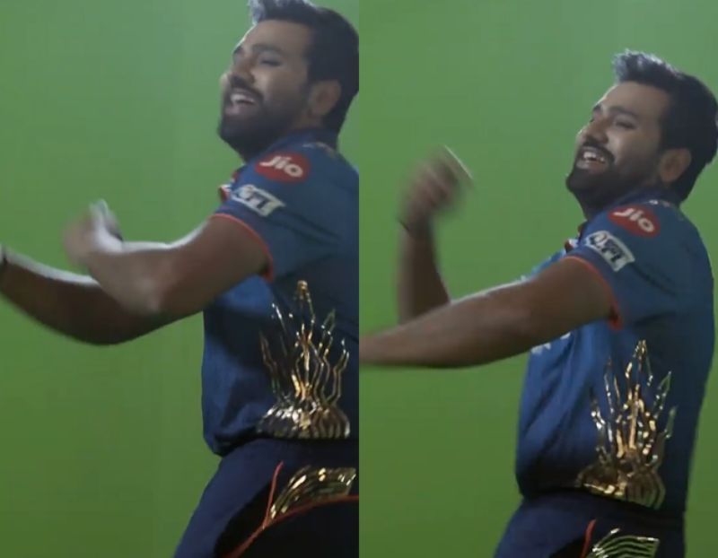 Mumbai Indians skipper Rohit Sharma shakes a leg. Pic: MI/ Instagram