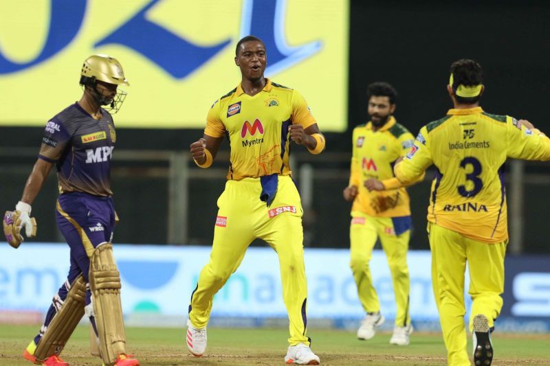 Lungi Ngidi(C) bowled well on his return to the CSK lineup in IPL 2021 (Image Courtesy: IPLT20.com)