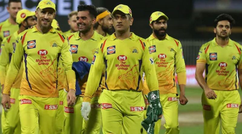 CSK in action during IPL 2020