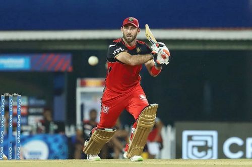 Glenn Maxwell during the season opener of IPL 2021