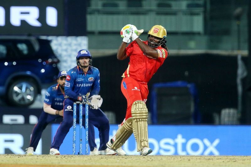 Chris Gayle played a responsible knock against MI