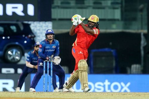 Chris Gayle played a responsible knock against MI