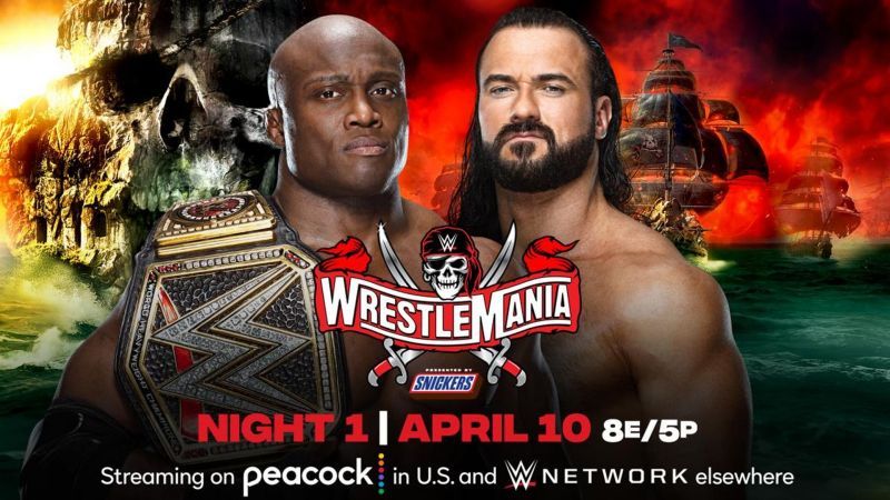 Drew McIntyre and Bobby Lashley will open WrestleMania 37 Night 1 on Saturday night