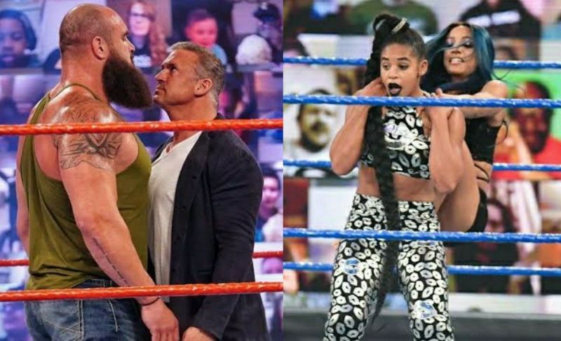 Braun Strowman and Shane McMahon; Sasha Banks and Bianca Belair