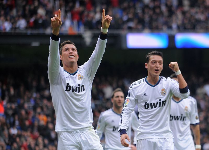 Cristiano Ronaldo and Mesut Ozil