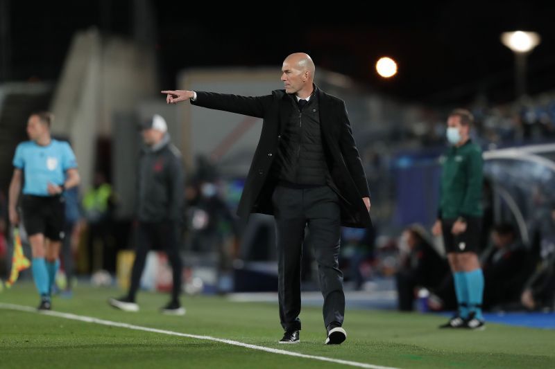 Real Madrid manager Zinedine Zidane