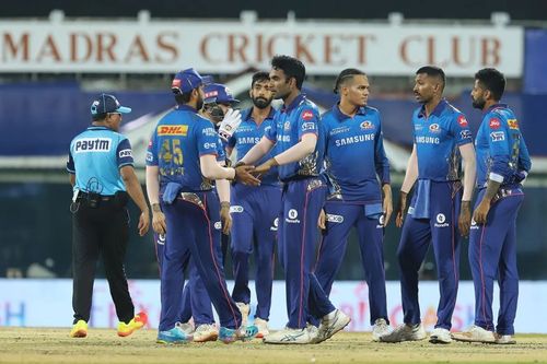 Jayant Yadav celebrates the wicket of Prithvi Shaw. Pic: IPLT20.COM