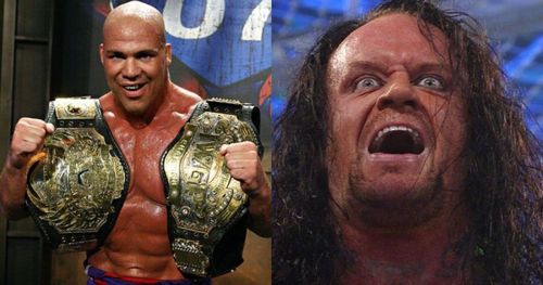 Kurt Angle and The Undertaker.