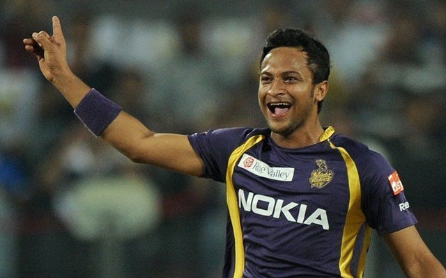 Shakib Al Hasan was previously part of KKR from 2011 to 2017