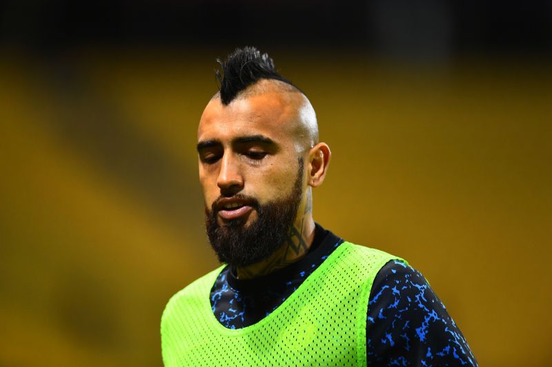 Arturo Vidal is out injured for Inter's clash against Verona