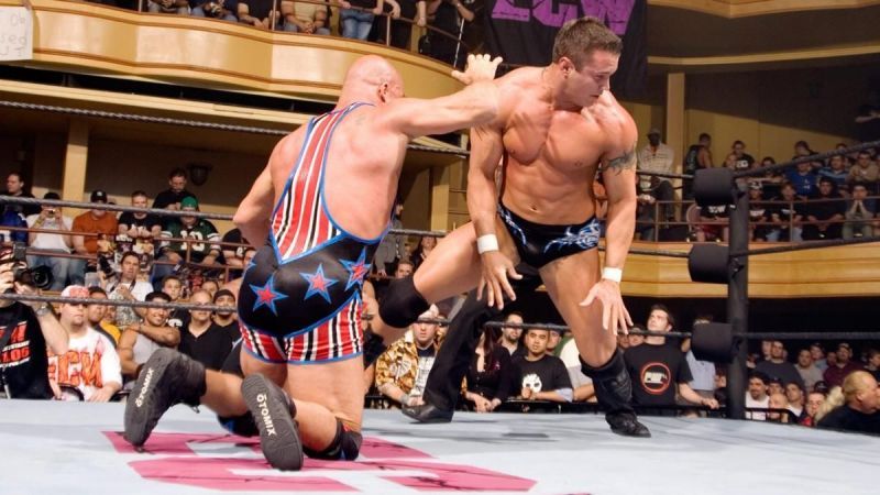 Kurt Angle and Randy Orton at ECW: One Night Stand (Credit: WWE)