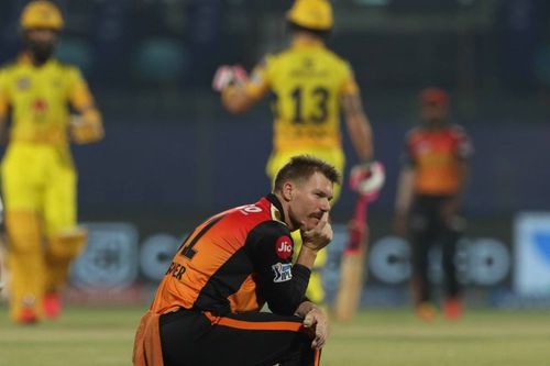 Warner struggles to grasp SRH's annihilation at CSK's hands.