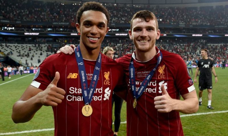 Trent Alexander-Arnold (left) and Andrew Robertson (right) have excelled at Liverpool.