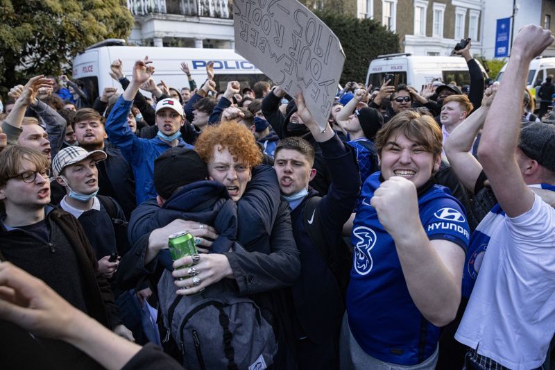 There were widespread protests regarding the ESL. (Photo by Rob Pinney/Getty Images)