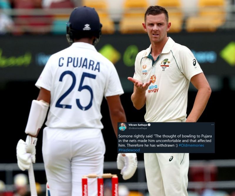 Cheteshwar Pujara was trending on Twitter after Hazlewood&#039;s announcement