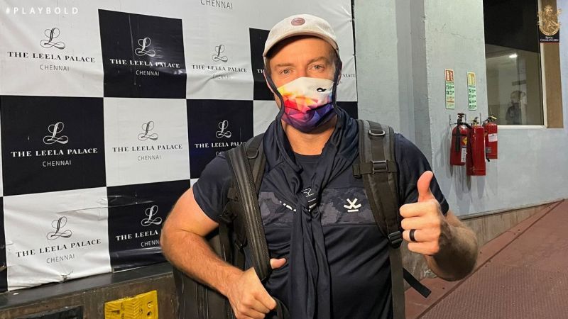 AB de Villiers lands in Chennai