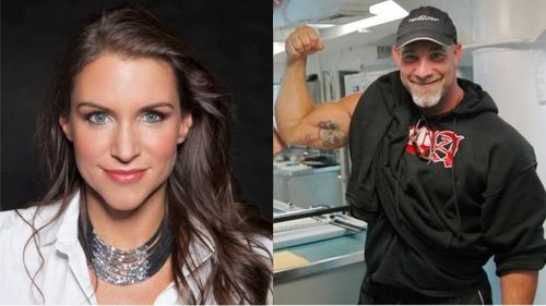 Stephanie McMahon and Goldberg