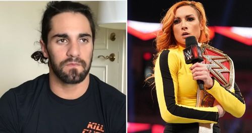 Seth Rollins and Becky Lynch